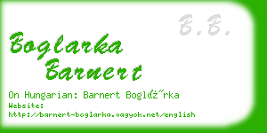 boglarka barnert business card